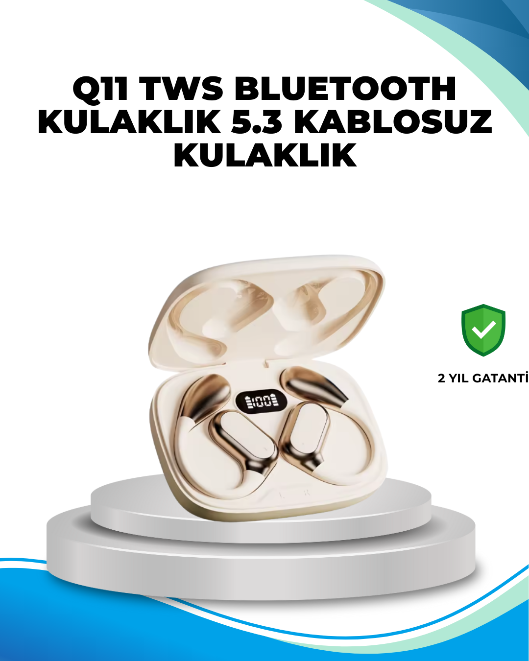 1-104 Bluetooth 5.4 Çeviri Kulaklığı LED Ekranlı - vipsepet - Görsel 1