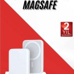 İOS Uyumlu Magsafe Kablosuz 15w Şarj Powerbank Magesafe - Vipsepet