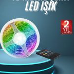 10M Şerit Led İç Mekan Renkli Rgb Şerit Led Kumandalı - Vipsepet