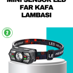 Hareket Sensörlü Şarjlı LED Far Suya Dayanıklı Çok Modlu - vipsepet