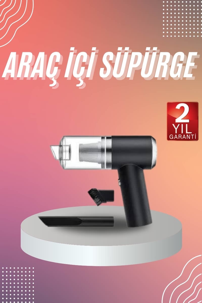 1-112 Şarjlı Çok Fonksiyonlu El Süpürgesi Mini Vakumlu Araç Süpürgesi - Vipsepet - Görsel 1