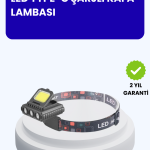800 Lumen LED Kafa Lambası COB ve XPE Led Type C Şarjlı Ayarlanabilir - Vipsepet