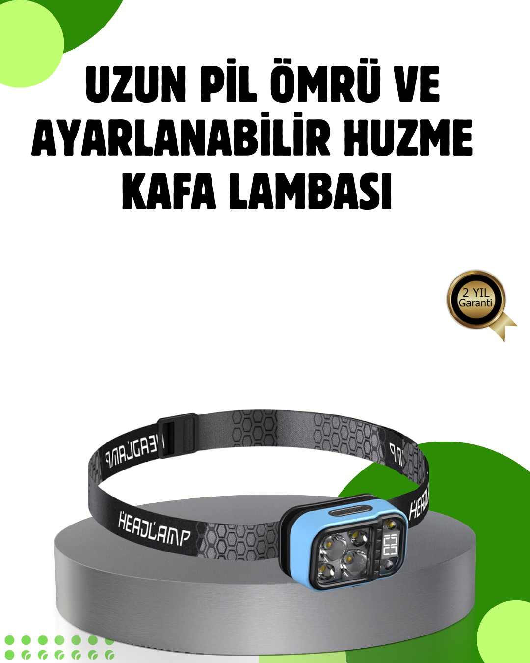 1-114 53 Modlu Süper Parlak LED Kafa Lambası Type C Şarjlı Güç Göstergeli - Vipsepet - Görsel 1