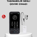 Taşınabilir Akıllı Sesli Çeviri Cihazı – 139 Dil Desteği, Dokunmatik Ekran - Vipsepet