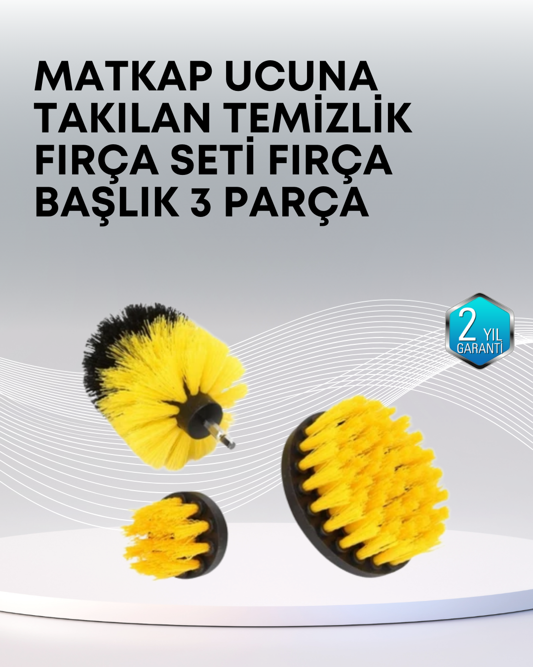 1-116 3’lü Matkap Ucu Temizlik Fırçası Seti Çok Amaçlı - Vipsepet - Görsel 1