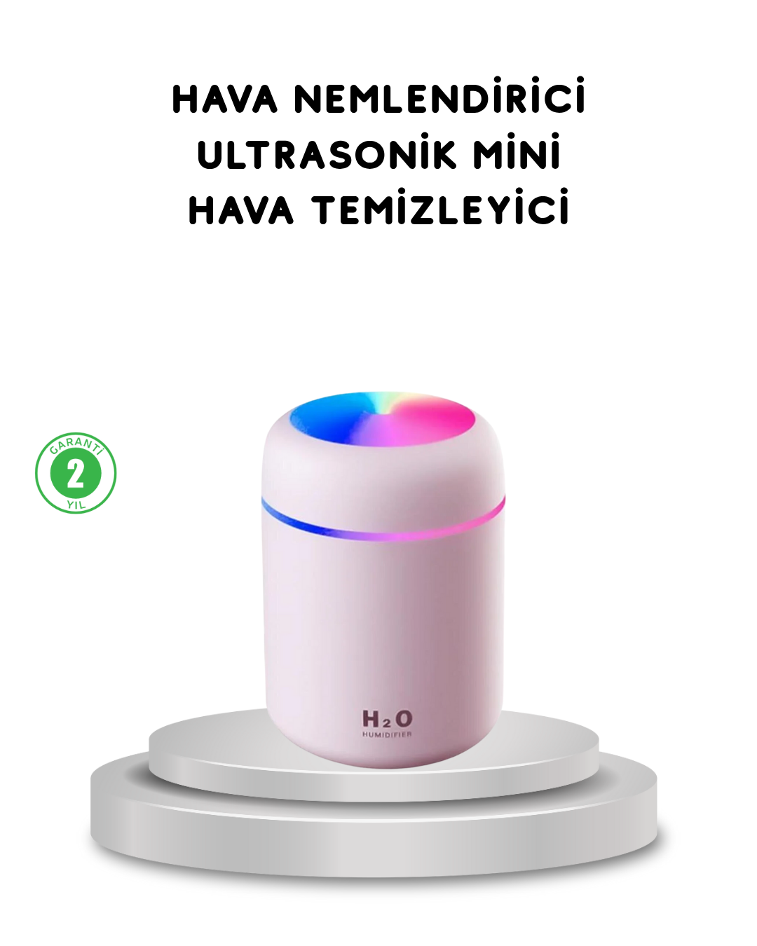 1-118 USB Bağlantılı LED Işıklı Hava Nemlendirici – Sessiz ve Kullanıcı Dostu Tasarım - Vipsepet - Görsel 1