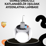 Güneş Enerjili Katlanabilir 5 Kanatlı Solar Bahçe Lambası - Vipsepet