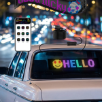 LED Matrix Panel RGB Yazı Yazma Animasyonlu Telefon Kontrollü Akıllı Ekran - Vipsepet