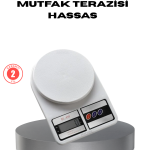 Hassas Dijital Mutfak Tartısı – 1g Doğruluk, LCD Ekran, Otomatik Kapanma - Vipsepet