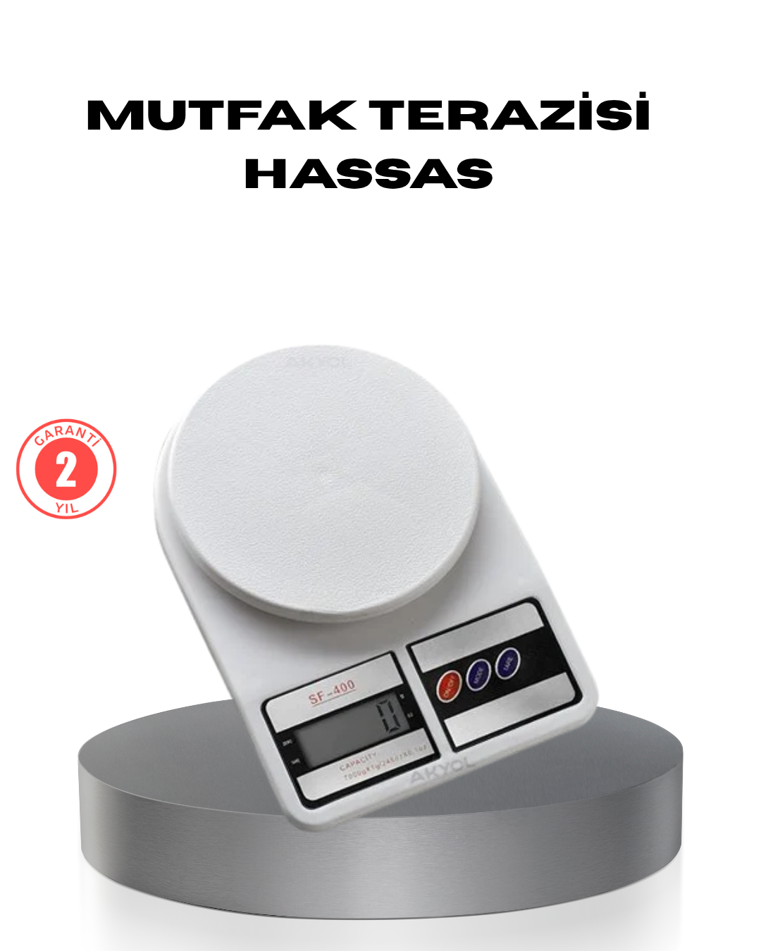 1-120 Hassas Dijital Mutfak Tartısı – 1g Doğruluk, LCD Ekran, Otomatik Kapanma - Vipsepet - Görsel 1