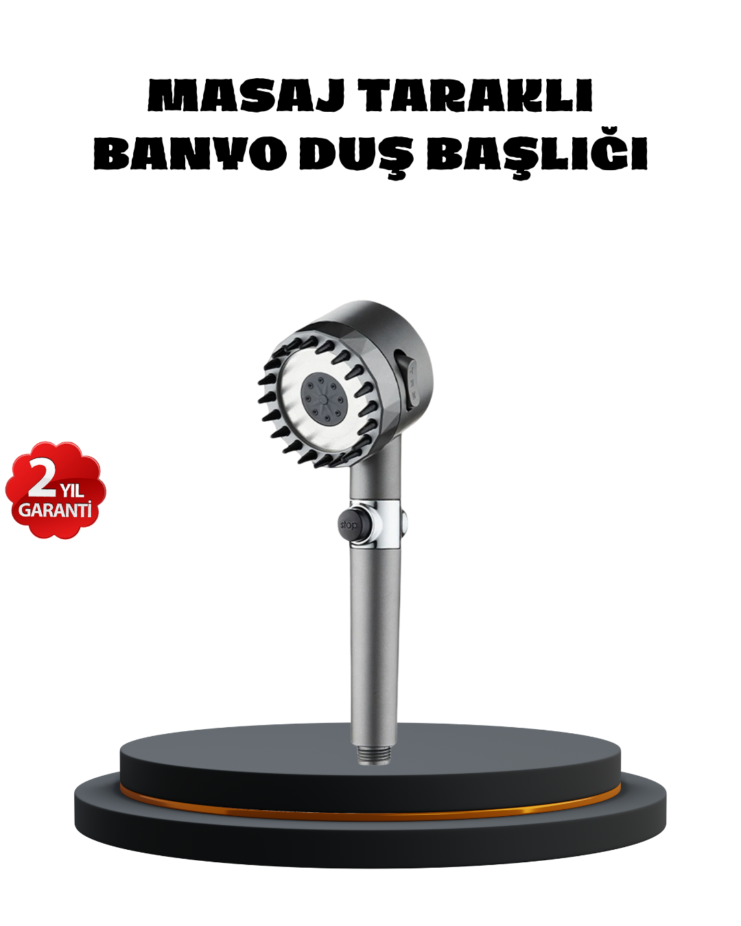 1-122 Masaj Uçlu Yüksek Basınçlı Duş Başlığı Spa Etkili - Vipsepet - Görsel 1