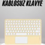 Touchpad Uyumlu Bluetooth Klavye Slim Kablosuz Wifi Q Klavye - Vipsepet