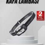 Sensörlü Şarjlı Type-c Şarj Işıklı Kafa Lambası Kamp Lambası - Vipsepet