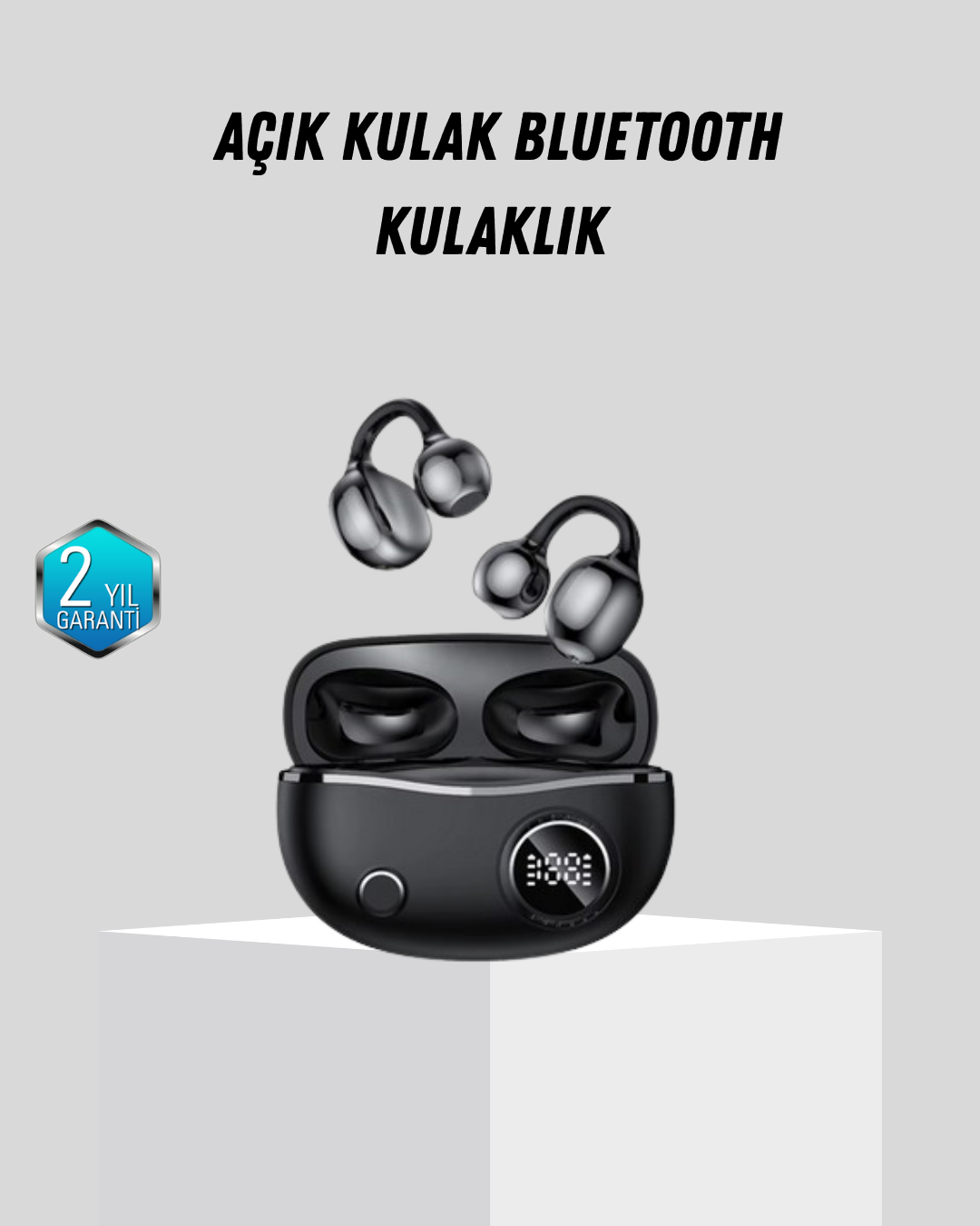 1-127 Açık Kulak Bluetooth Kulaklık 5.4 APTX Destekli Ergonomik Tasarım - vipsepet - Görsel 1