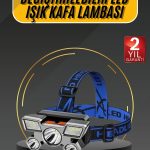 Kafa Lambası 800 Lümen 4 Mod Yüksek Işık Flaşörlü Şarjlı Led Lamba - Vipsepet