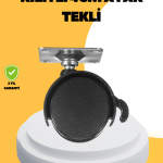 4 cm Kilitli Mobilya Tekerleği Tekli Sessiz ve Dayanıklı - Vipsepet