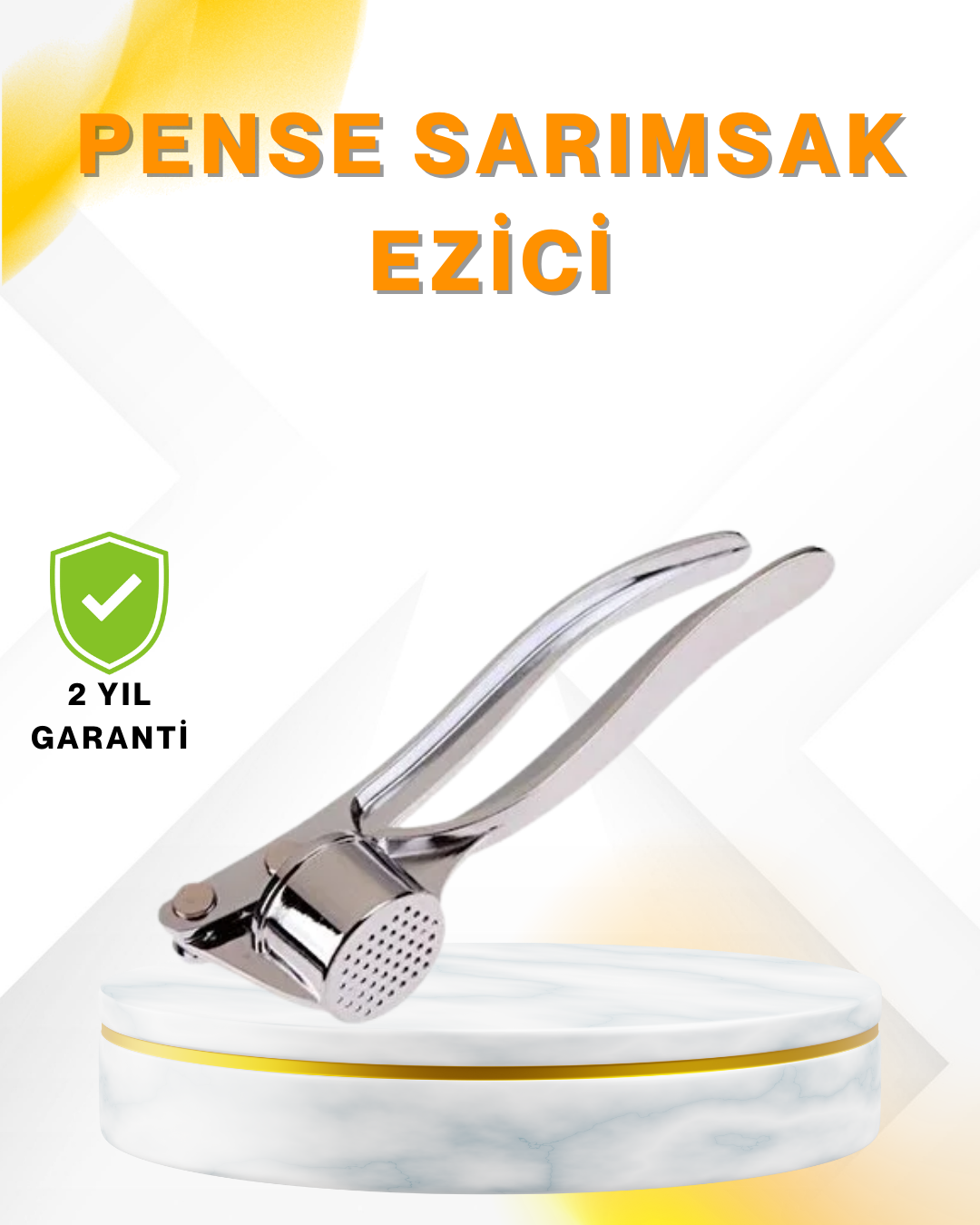 1-13 Metal Sarımsak Ezici Ergonomik Tutma ve Güçlü Presleme - Vipsepet - Görsel 1