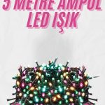5 Metre Ampul LED Işık Renkli RGB Çok Renkli Led Aydınlatma - Vipsepet