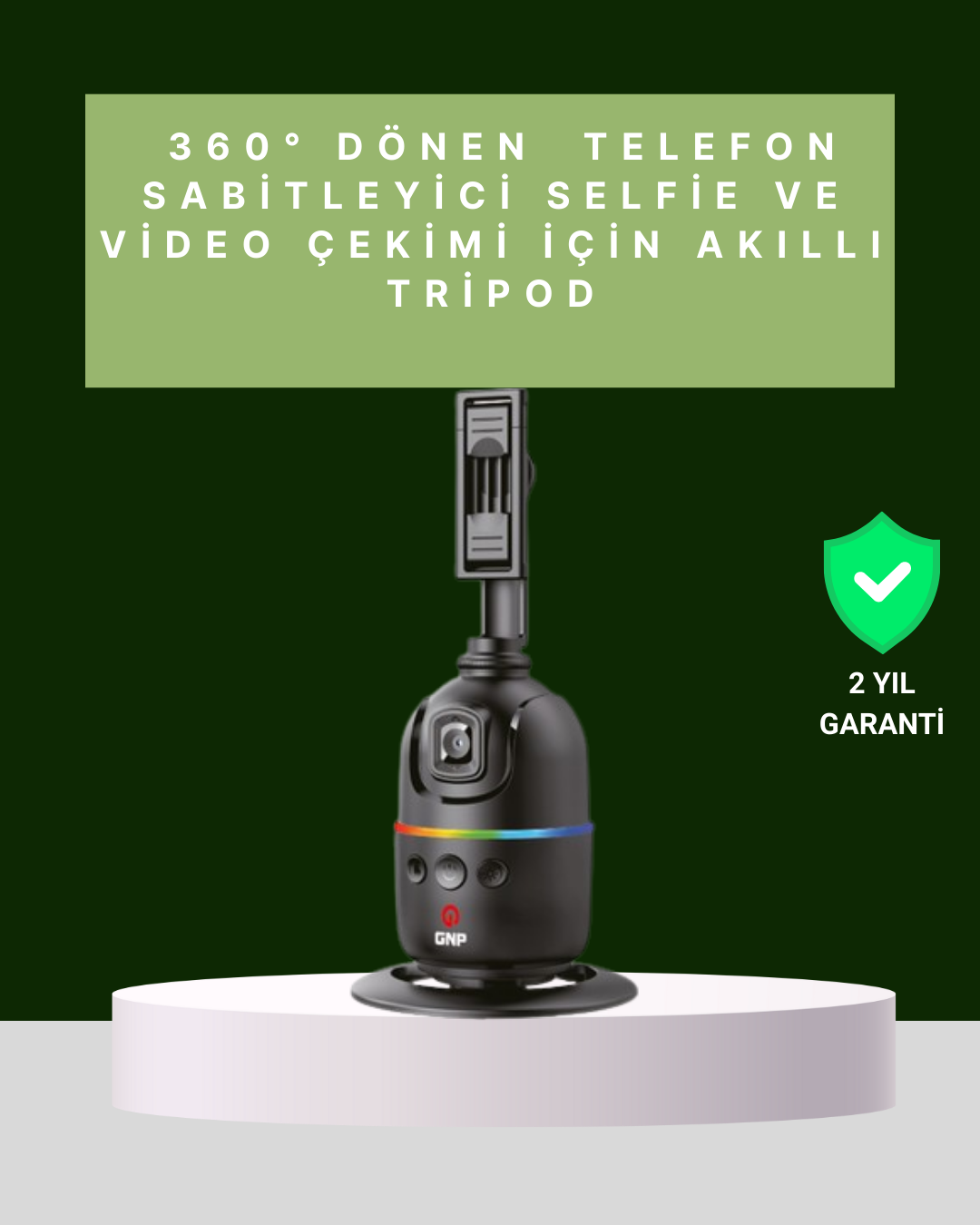 1-132 Yüz Takipli 360° Akıllı Gimbal Telefon ve Aksiyon Kamera Uyumlu - vipsepet - Görsel 1