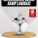Kamp Lambası Güneş Enerjili Solar 5 Kanatlı Katlanır Lamba Karavan - Vipsepet