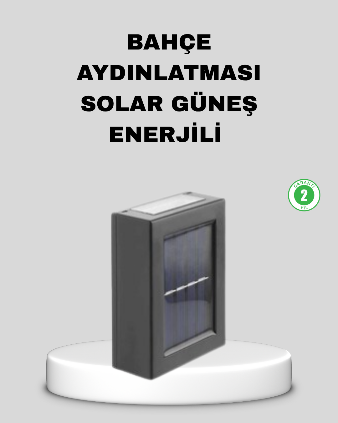 1-133 Solar Dış Mekan Aplik Su Geçirmez Dayanıklı LED Aydınlatmalı - Vipsepet - Görsel 1