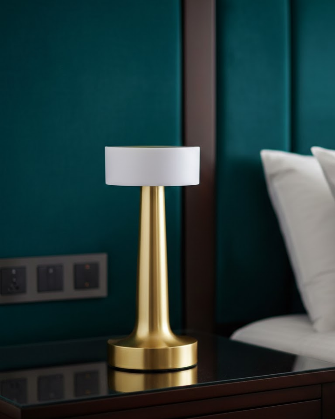 1-137 Şarjlı Dokunmatik LED Masa Lambası 3 Renk Dimmer Özellikli - Vipsepet - Görsel 1
