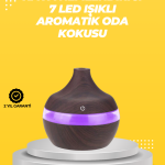 7 Renk LED Işıklı Ultrasonik Aroma Difüzör 300 ml - Vipsepet