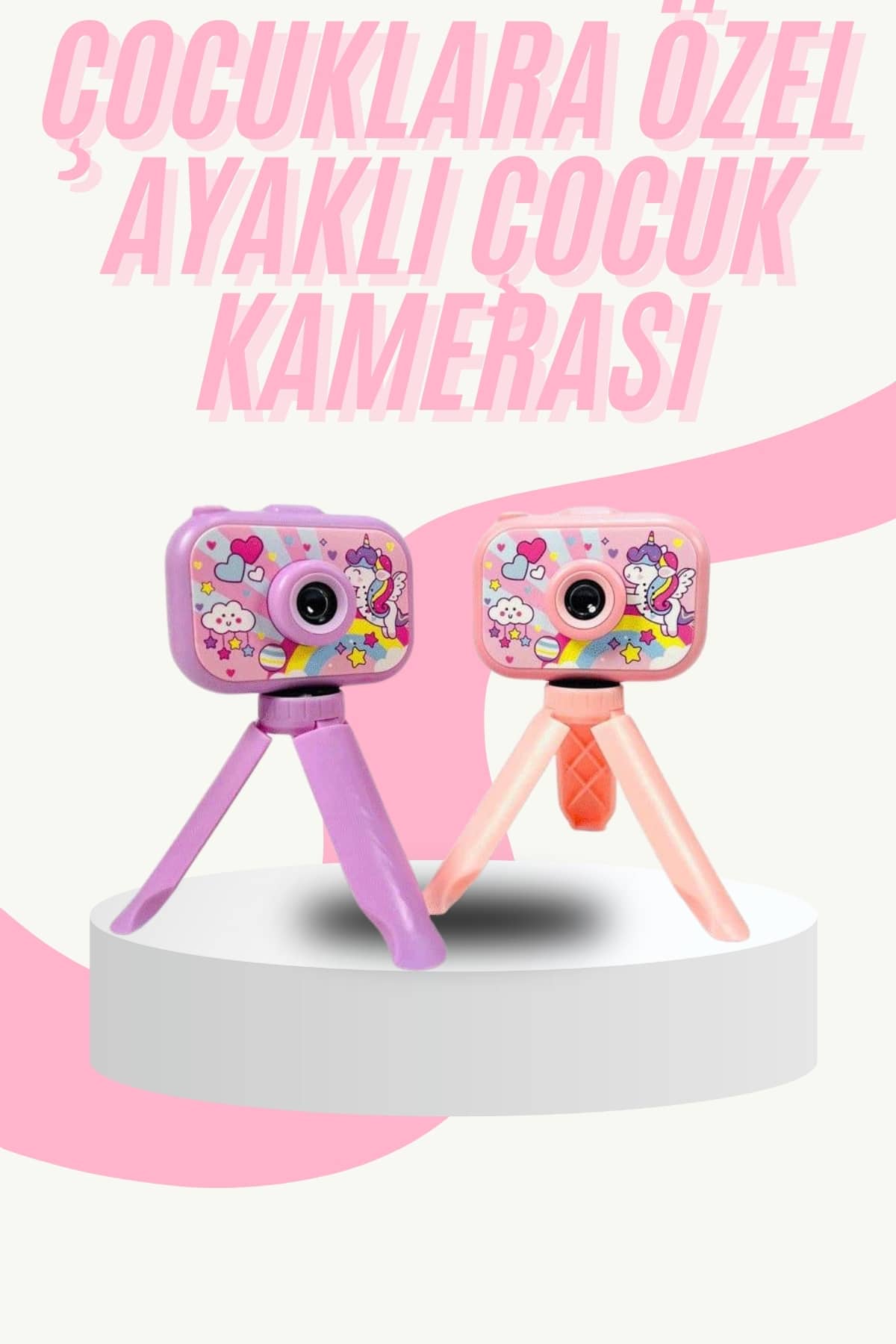 1-140 Çocuk Için Eğitici Video Kamera Ayaklı Mini Fotoğraf Makinesi - Vipsepet - Görsel 1