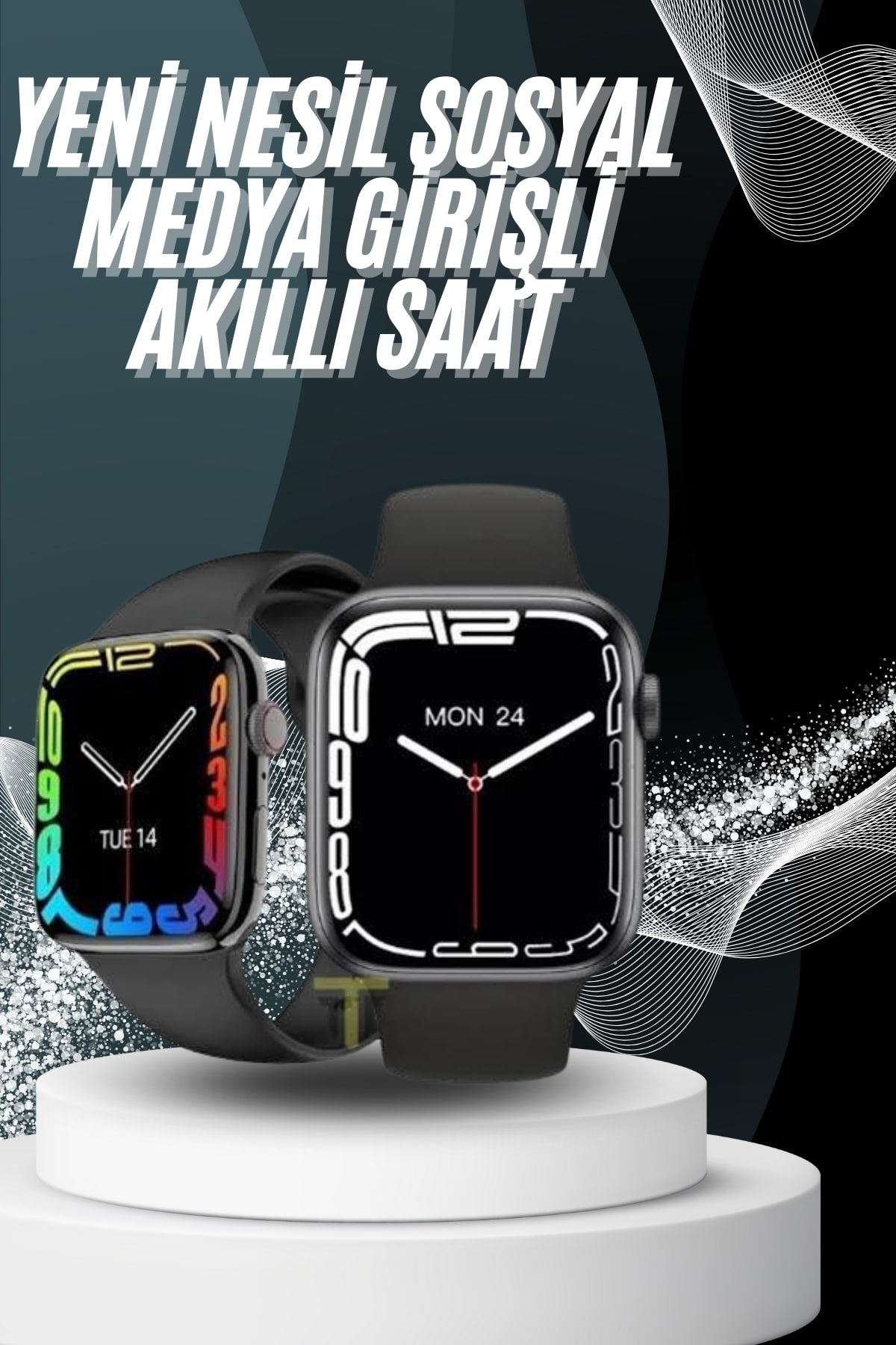 1-147 Yeni Model Akıllı Saat Dokunmatik Ekran Unisex Amoled Ekran 44 mm - Vipsepet - Görsel 1