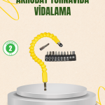12 Parça Akrobat Vidalama Uç Seti Esnek Dar Alan Kullanım - Vipsepet