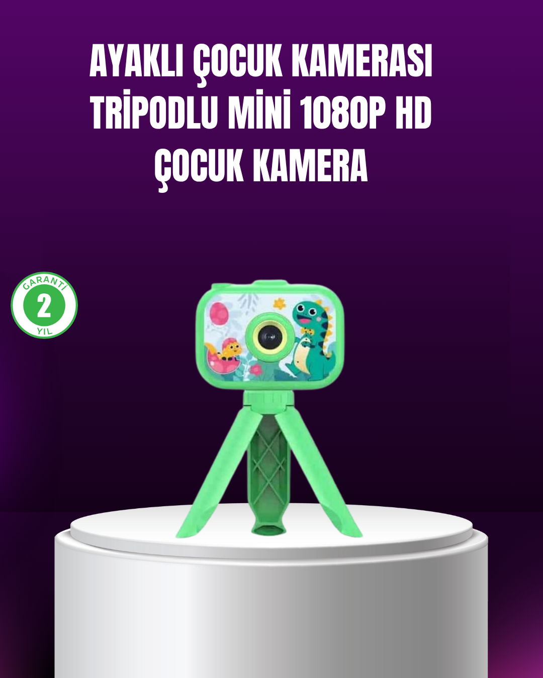 1-15 1080P HD Çocuk Vlog Kamerası – Tripod ve Eğitici Oyunlarl - Vipsepet - Görsel 1