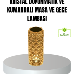Kristal RGB LED’li Kumandalı Masa ve Gece Lambası – Renkli Işık Modlarıyla Şık Dekoratif Aydınlatma - Vipsepet