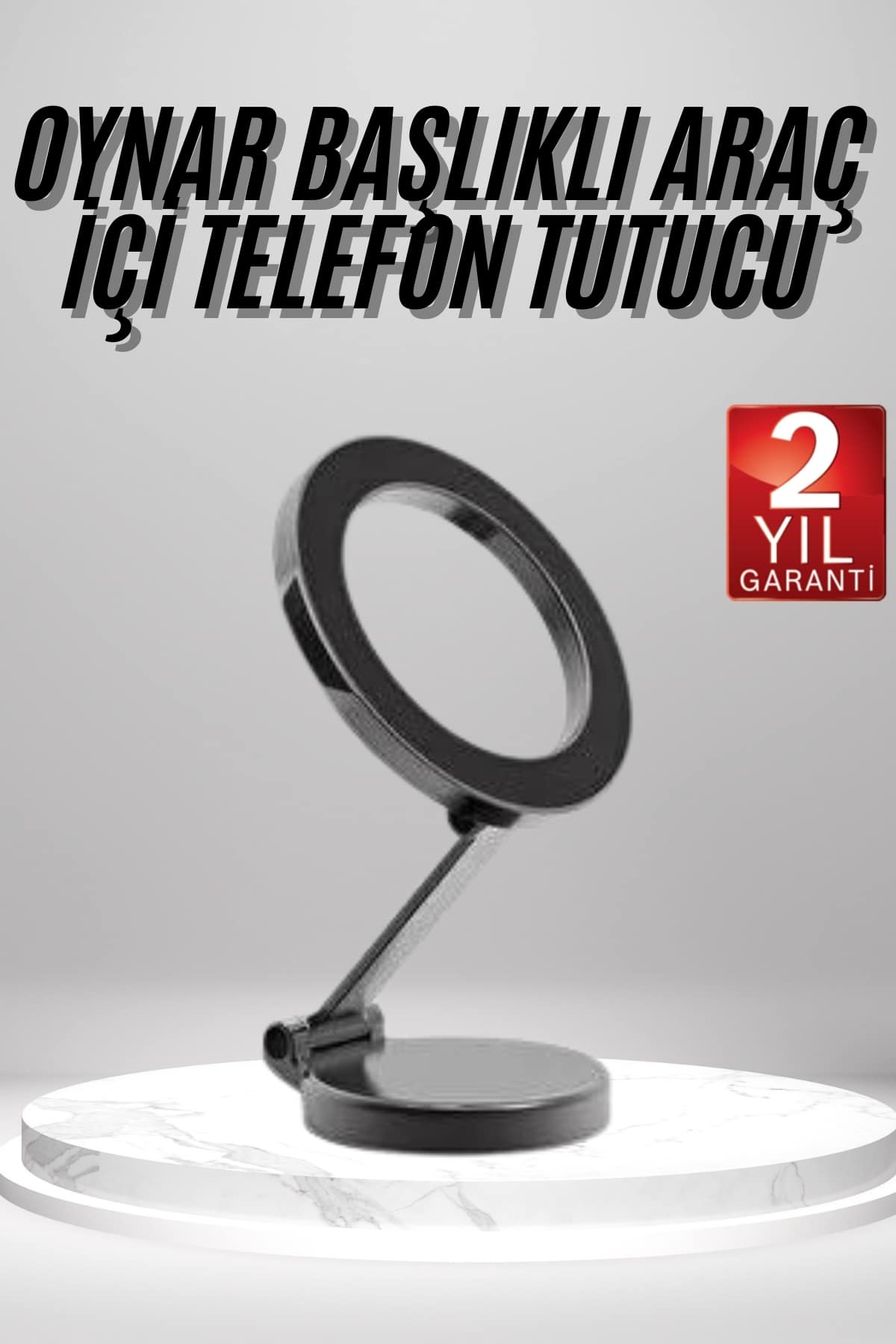 1-153 Magsafe Telefon Tutucu 360 Dönebilen Ayarlanabilir Araç İçi Tutucu - Vipsepet - Görsel 1