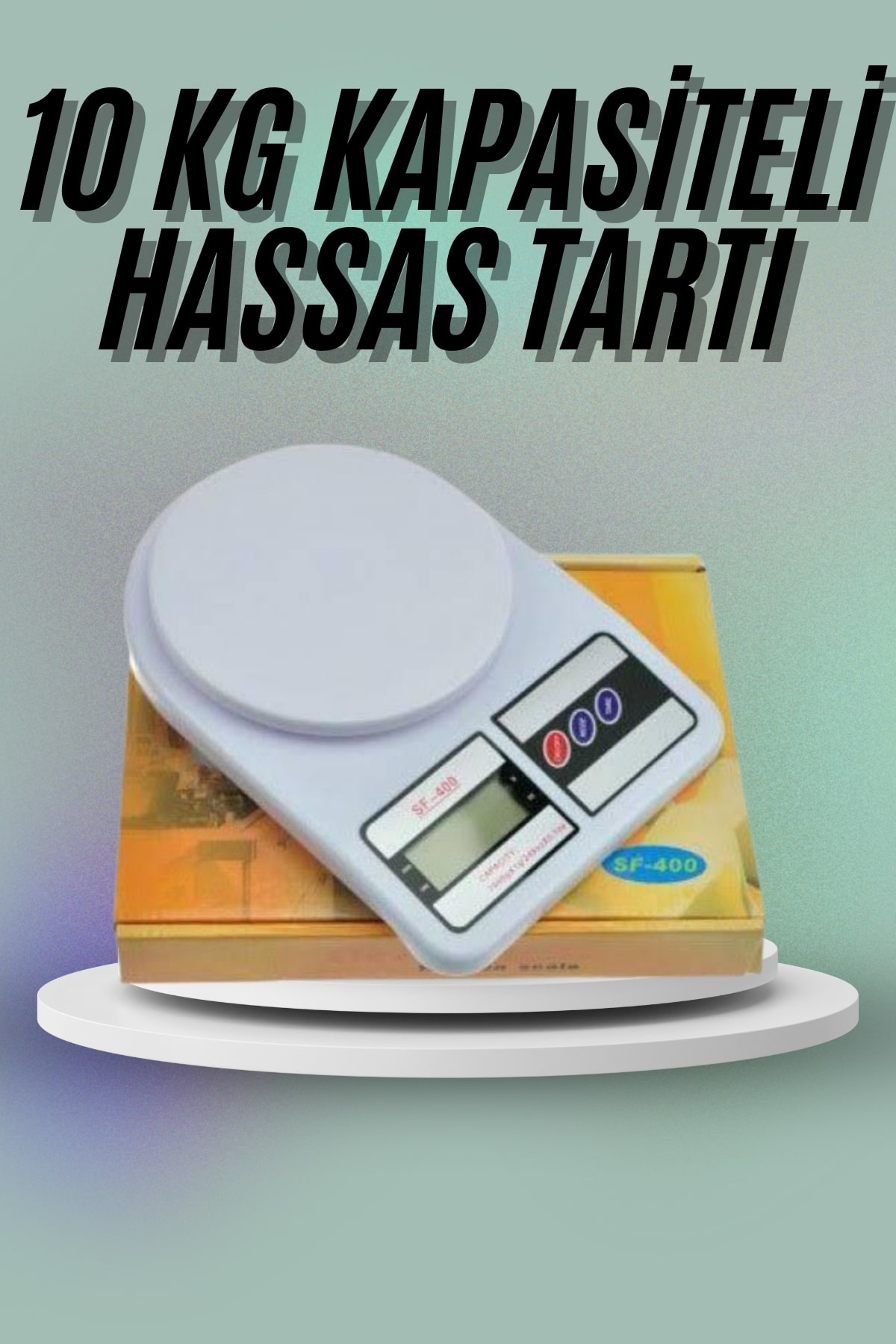1-154 Mutfak Tartısı Dijital Göstergeli Hassas Tartı 10 Kg Kapasiteli - Vipsepet - Görsel 1