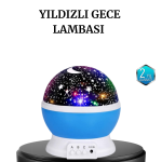 Renkli LED Gece Lambası 6 Işık Modlu Çocuk Odası Atmosfer Aydınlatma - Vipsepet