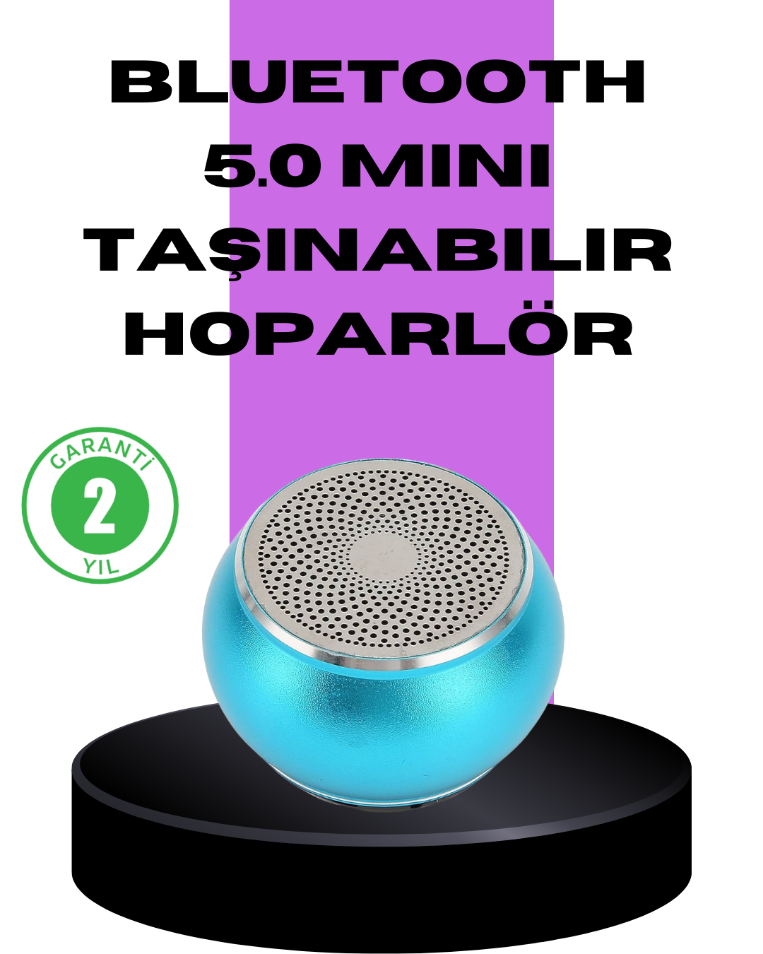 1-155 Taşınabilir Mini Bluetooth Hoparlör 9m Menzil Dahili Mikrofon - Vipsepet - Görsel 1