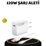 120W Ultra Hızlı Şarj Adaptörü USB-C Destekli Güçlü Şarj Teknolojisi - Vipsepet