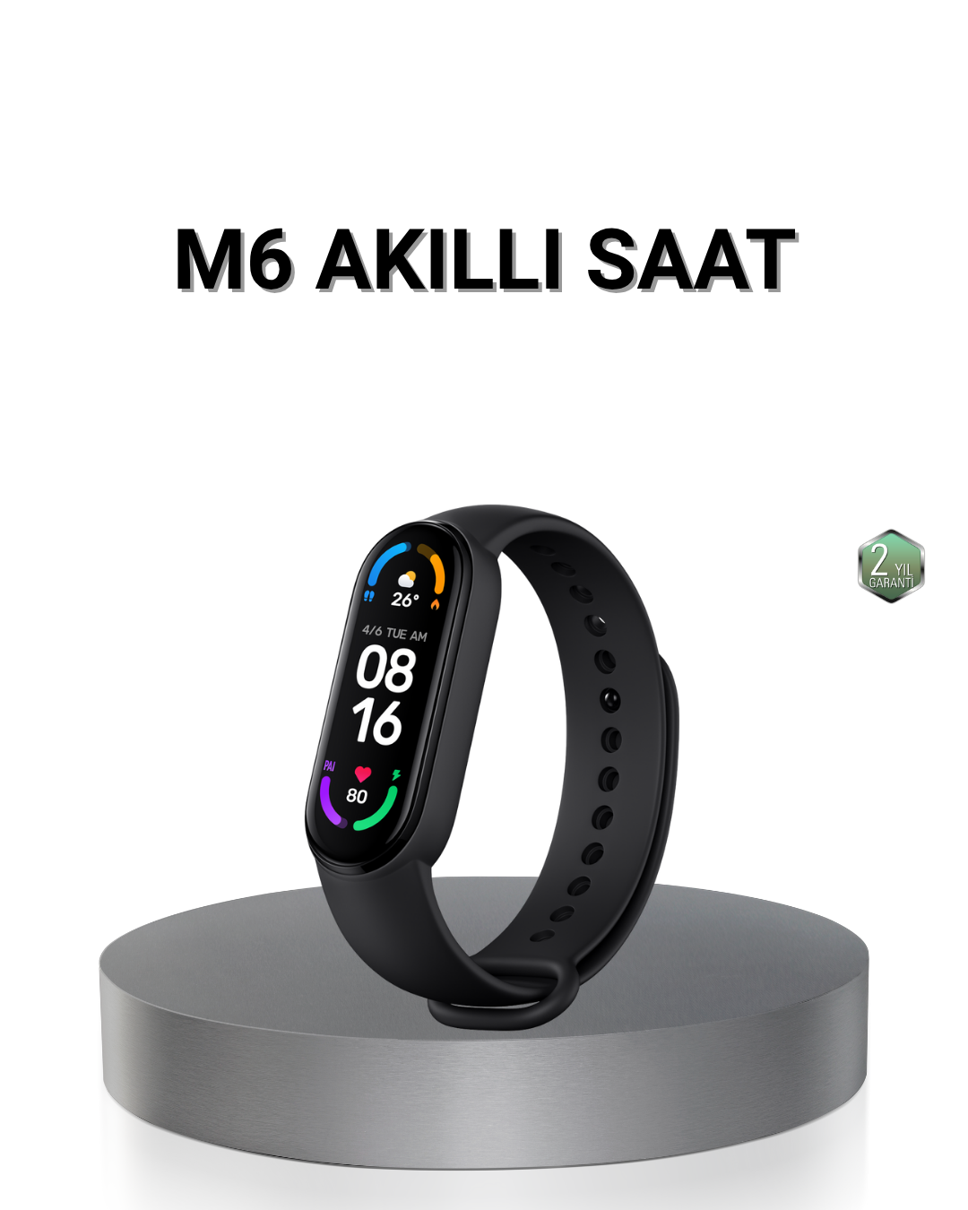 1-161 Akıllı Bileklik – Kalp Atış, Uyku ve Adım Takibi, IP67 Su Geçirmez - Vipsepet - Görsel 1
