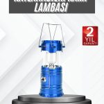 Kamp Lambası Güneş Enerjili Led Lamba Işıldak Şarjlı Powerbank Özellikli - Vipsepet