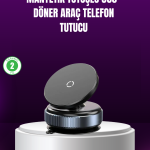 Araç İçi Manyetik Telefon Tutucu 360° Döner Vakumlu Stand - Vipsepet