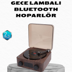 Gece Lambası Bluetooth Hoparlör Dijital Saat Çok Fonksiyonlu Su Dalgası Işıklı - Vipsepet