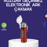 USB Şarjlı Rüzgar Geçirmez Elektrikli Çakmak El Fenerli - Vipsepet
