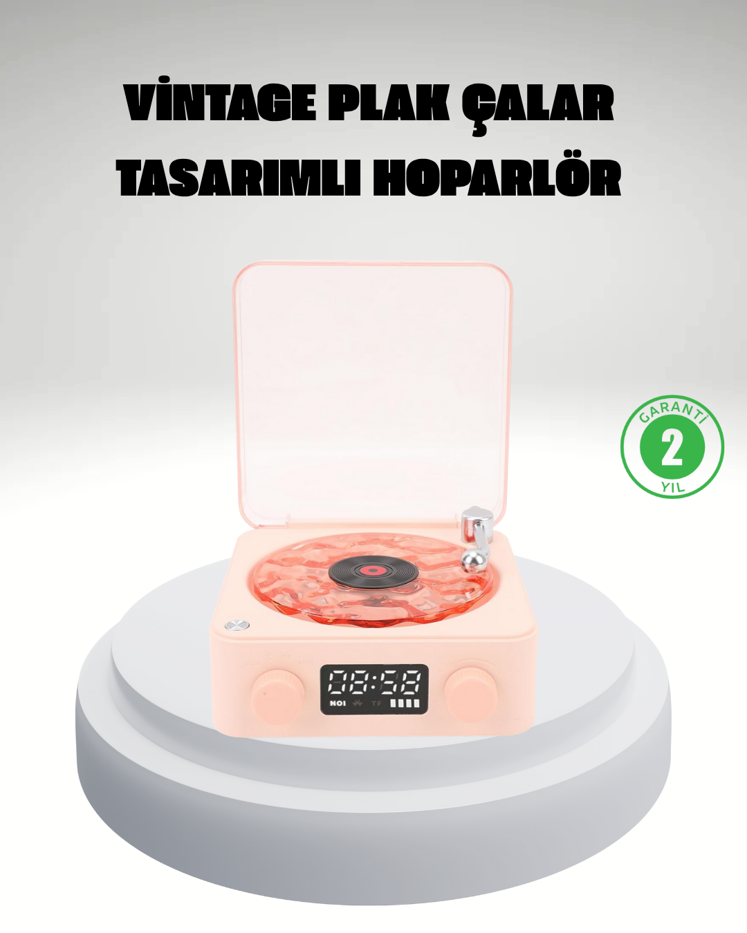 1-167 Gece Lambası Stereo Bluetooth Hoparlör Dijital Saat Su Dalgası Efektli 3-ü-1 Cihaz - Vipsepet - Görsel 1