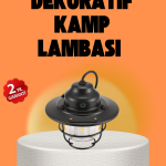 Çam Kozalağı Şekilli Retro Kamp Gece Lambası - Vipsepet