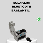 IPX5 Su Geçirmez Kablosuz Bluetooth Kulaklık – Powerbank Şarj Kutulu, Düşük Gecikmeli Oyun Modu - vipsepet