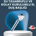 Yüksek Basınçlı 3 Fonksiyonlu Duş Başlığı - Vipsepet