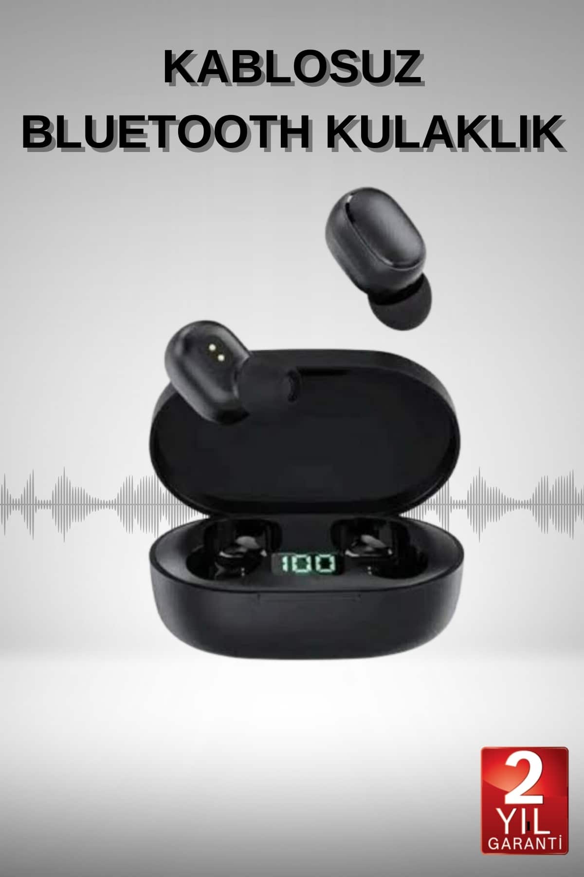 1-177 TWS Bluetooth Kulaklık Kulak İçi Kablosuz Dijital Göstergeli Çağrı Cevaplayabilen - vipsepet - Görsel 1