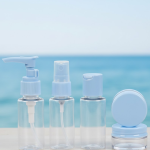 5’li Seyahat Dolum Şişe Seti 30 ml Şeffaf Taşıma Çantalı - Vipsepet