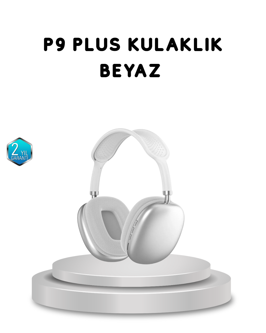 1-182 P9 Pro Plus Bluetooth Kulak Üstü Kulaklık –Gürültü Engelleme ve 5 Saat Dinleme Süresi - Vipsepet - Görsel 1