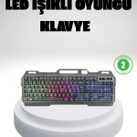 RGB Işıklı Oyuncu Klavye Mouse Seti – Türkçe Q, Ayarlanabilir DPI, Ergonomik ve Dayanıklı Tasarım - Vipsepet